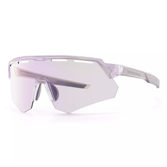 Rockbros Γυαλιά Ποδηλασίας με Μωβ Σκελετό και Polarized Φακούς