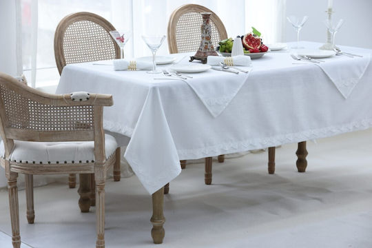 Liolios Home Σετ Τραπεζομάντηλο Ivory 160x220εκ. Liolios Home Σετ Τραπεζομάντηλο Ivory 160x220εκ.