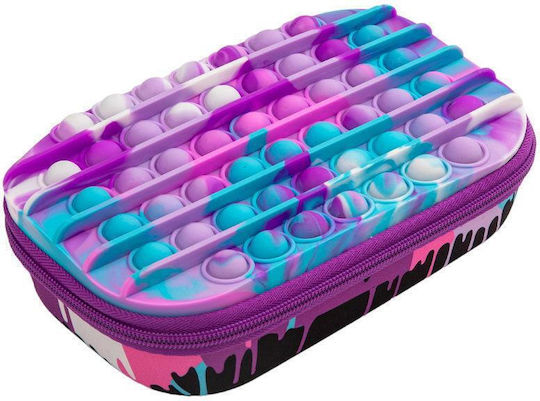 Zipit Zip & Pop Zipper Pencil Case Storage Box Purple