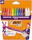 Bic Colour&erase Washable Colored Markers 12 Colors