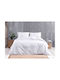 Rythmos Satin Pillowcase Set with Envelope Cover White 50x70cm.