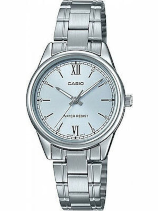 Casio Standard Damen Uhr mit Silber Metallarmband