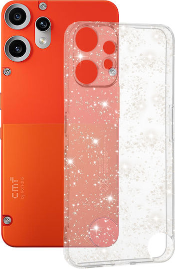 Techsuit Sparkleskin Series Umschlag Rückseite Silikon / Leder Transparent (Nothing Phone 2)