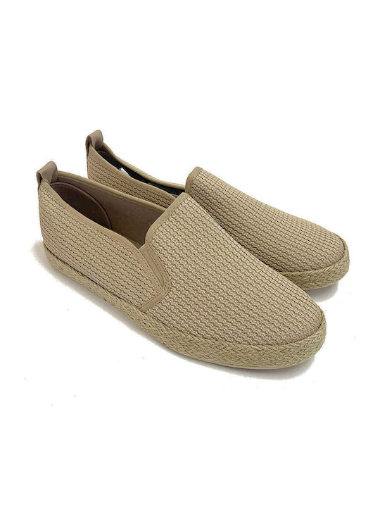 Πάνινα Ανδρικά Slip-On Μπεζ