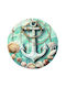 Round Coaster Plastic Multicolour 4pcs