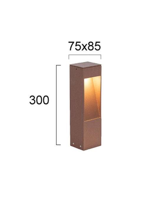 Viokef Lampa Post Mic LED Pentru Exterior Maro