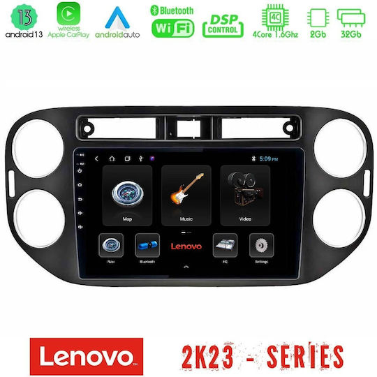 Lenovo Car Audio System for Volkswagen Tiguan / Golf Plus 2004-2016 (Bluetooth/USB/WiFi/GPS/Apple-Carplay/Android-Auto) with Touch Screen 9"