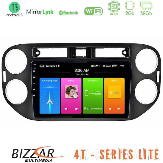 Bizzar Car Audio System for Volkswagen Tiguan / Golf Plus 2004 – 2014 (Bluetooth/USB/WiFi/GPS/Apple-Carplay/Android-Auto) with Touch Screen 9"