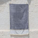 White Fabric Πετσέτα Θαλάσσης Βαμβακερή Γκρι 80x160εκ.