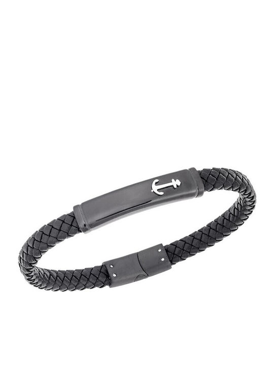 Senza Men's Leather Bracelet