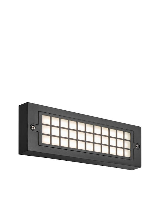 Spot Light Επιτοίχια Εξωτερική Πλαφονιέρα LED 6W με Ρυθμιζόμενο Λευκό Φως