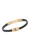Senza Men's Bracelet with design Anchor made of Leather