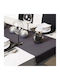 Kotonia Home Ράνερ Βαμβακερό Σετ Anthracite Gray 45x180εκ.