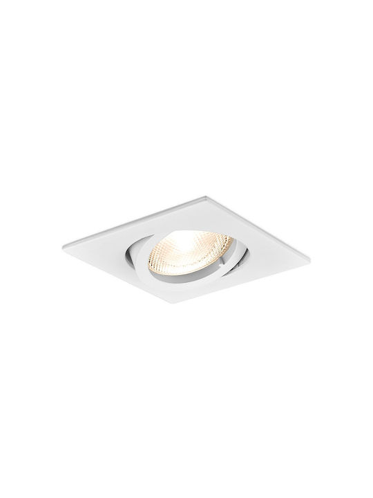 Braytron Χωνευτό Σποτ Λευκό 8.2x8.2εκ. 1τμχ