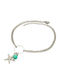 Charmy Women's Bracelet Anklet Chain made of Steel Gold Plated