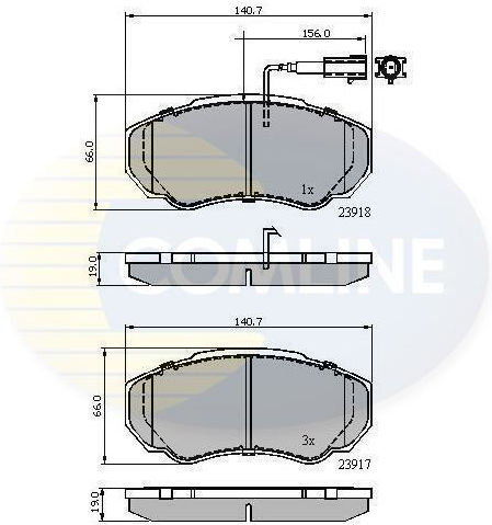 Front Brake Disc Set Citroen Fiat Peugeot CBP11040