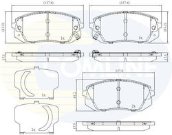 Σετ Δισκοφρενα Εμπρ Hyundai-kia Cbp32529 Σετ Δισκοφρενα Εμπρ Hyundai-kia Cbp32529