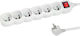 Esperanza Power Strip 6 Positions with Switch and Cable 1.5m