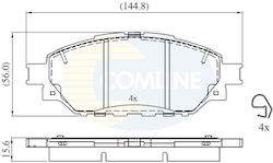 Комплект Дискови Спирачки Предни Toyota Cbp02305 Комплект Дискови Спирачки Предни Toyota Cbp02305