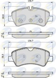 Комплект Задни Дискови Спирачки Ford Cbp02143 Комплект Задни Дискови Спирачки Ford Cbp02143