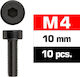 Ultimate Racing M4x10mm Cap Head Screws 10 Pcs