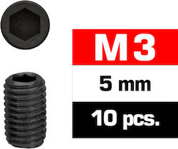 Ultimate Racing M3x5mm Set Screws 10 Pcs