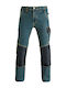 Kapriol Reflektierend Arbeitshose Jeans Blau