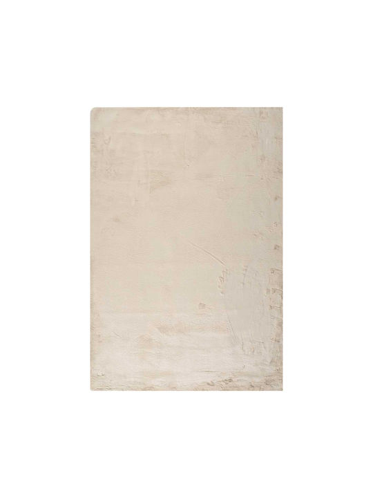 Polcarpet Rabbit Ivory 80 Rug Rectangular Furry Ivory