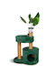 Glee Stâlp pentru zgâriat pisici Verde 60x37x76cm