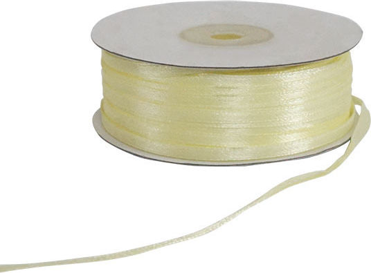 Benzi Satin Galben 100yd Reversibil Lățime 3mm