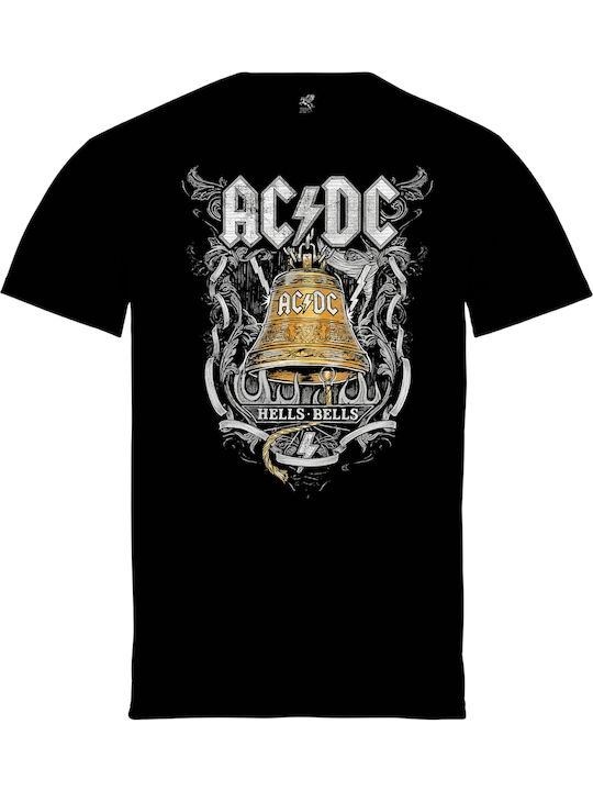 Pegasus Unisex Schwarz Bedruckte Blusen Ac/DC Hells Bells