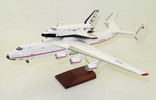 Antonov An-225 Mriya & Buran Raumfahrzeug Set Von Ah Models Cccp-82060 Maßstab 1:200