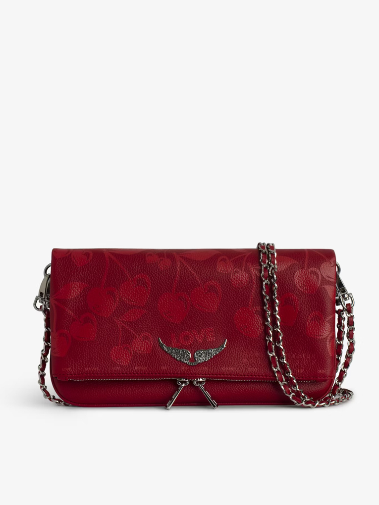 Zadig & Voltaire Leather Women's Pouch Handbag Red LWBA03904