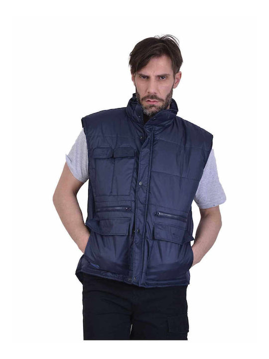 Ergo Waterproof Men's Safety Vest Navy Blue