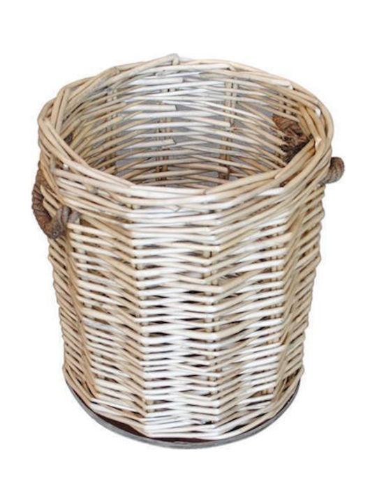 Atmosphera Decorative Basket Wicker Gray 25x25x...