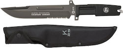 K25 Rubber Knife Survival Black in Sheath