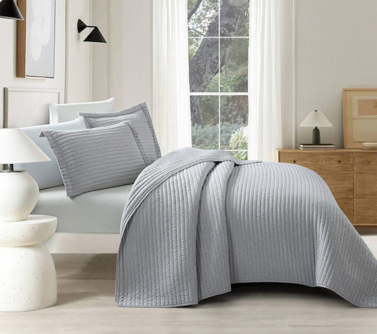 Liolios Home Coverlet Queen Size Lt Grey 220x240cm