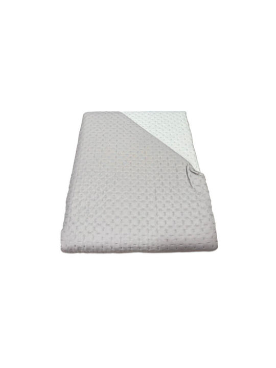 Cross Desing Κουβερλί Μονό Μπεζ-εκρού 160x240cm