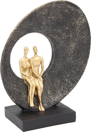 Decorative Polyresin 21x9.5x25 Cm Black Gold Keskor 67238