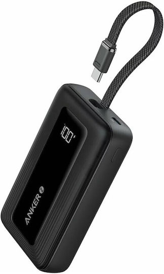 Anker Zolo Power Bank 10000mAh 30W mit USB-A Anschluss und USB-C Anschluss Schwarz