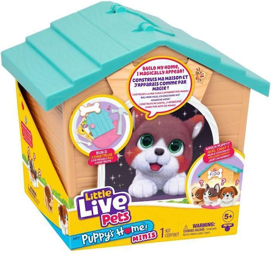 Giochi Preziosi Little Live Pets Light Blue Little House with Surprise Puppy for 5+ Years (Miscellaneous Designs)