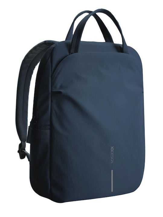 Women's Tote Bag Made of Artificial Leather Navy Blue