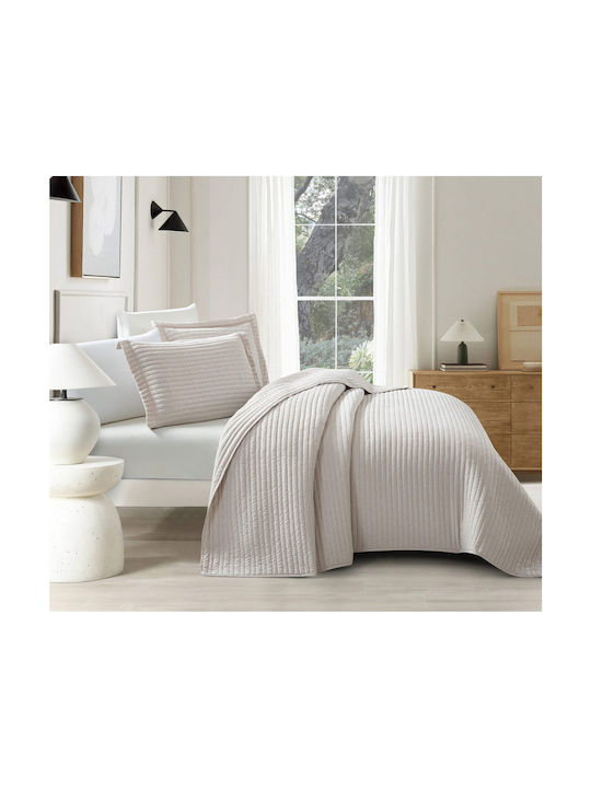 Liolios Home Μαξιλαροθήκη Καπιτονέ Beige 50x70εκ.