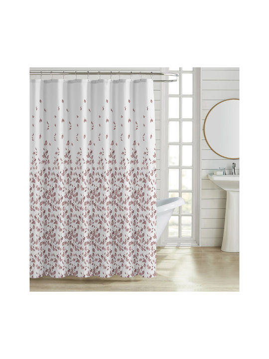 Ankor Leaves Shower Curtain 180x200cm Rotten Apple