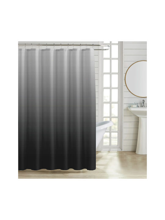 Ankor Gradient Shower Curtain 180x200cm Grey Shades
