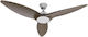 Eurolamp Ανεμιστήρας Οροφής 132cm με Φως Καφέ /...
