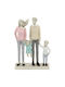 Keskor Decorative Figure Polyresin Family 17x5x25cm 1pcs
