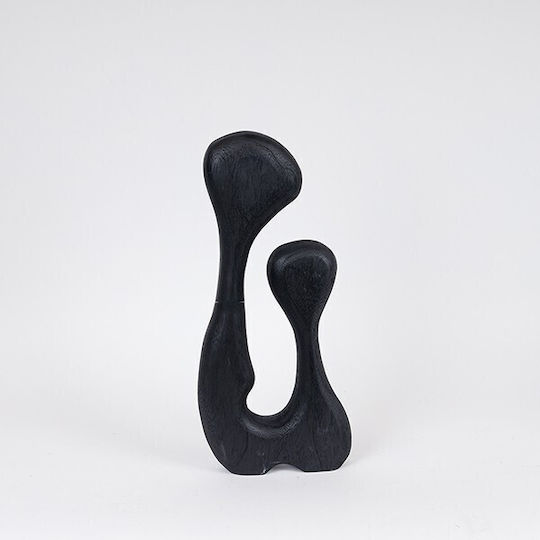 Table Decorative Wood Black 19x5.5x44cm