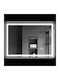 HomCom Badezimmerspiegel Led Berührung mit Bluetooth 50x70cm Silber