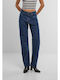 Damenjeans in Gerader Linie Mid Deep Blue